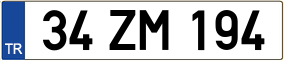 Truck License Plate